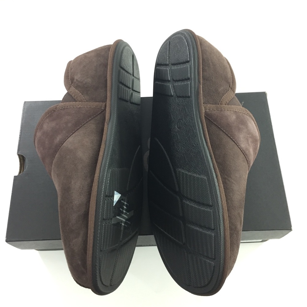 Ugg Mens Chocolate Brown Comfort Slipper Shoes - Picture 5 of 7